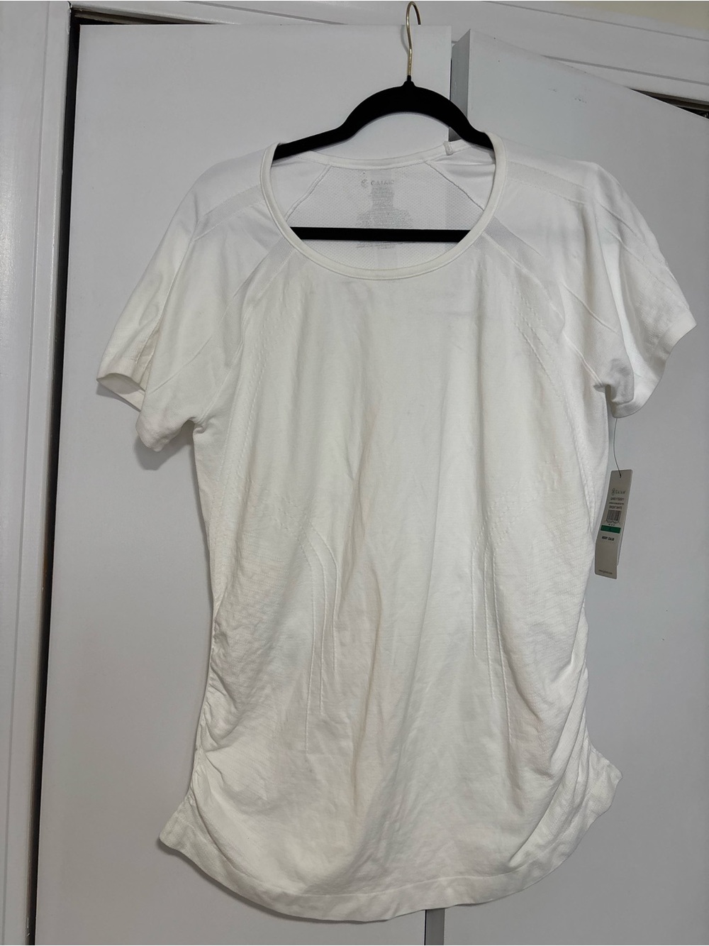 Gaiam Warrior Seamless SS Tee in Bright White Size XL NWT